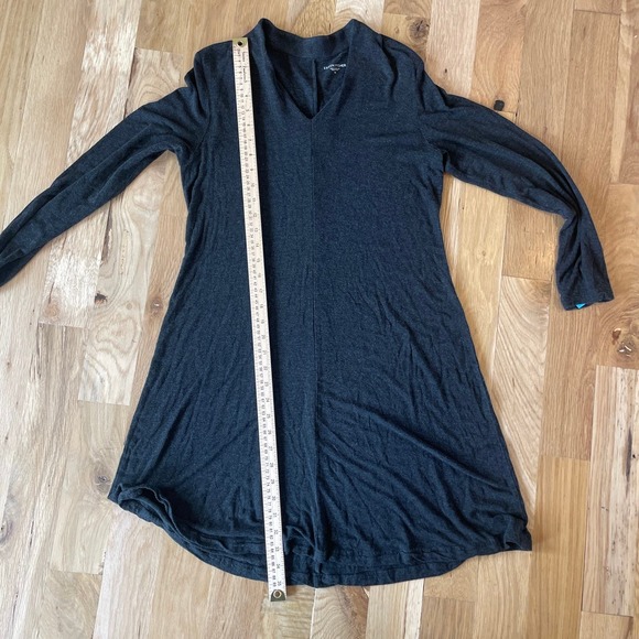 Womens Eileen Fisher Charcoal Gray Black Sz M - A Line  Dress‎ - Picture 6 of 6